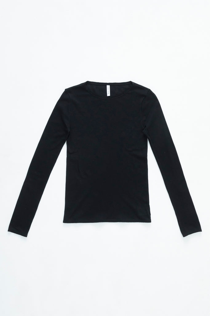 トップス TU ES MONTRESOIR CUT-OFFLONG SLEEVE TOP Cut-off long sleeve top Black – Tu es mon Tresor