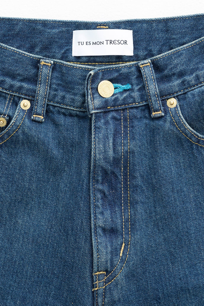 The Turquoise Jean Short Solid 3year