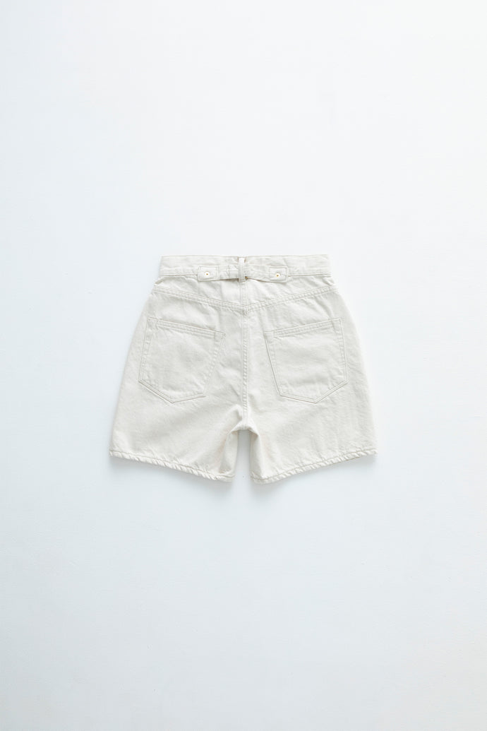 The Coral Jean Short Ecru