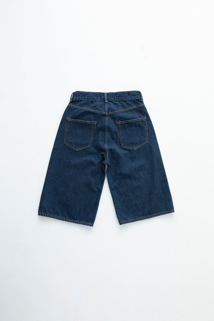 The Turquoise Jean Short 〈Non-stretch〉Solid 1wash