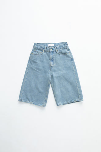 The Turquoise Jean Short Solid 7year