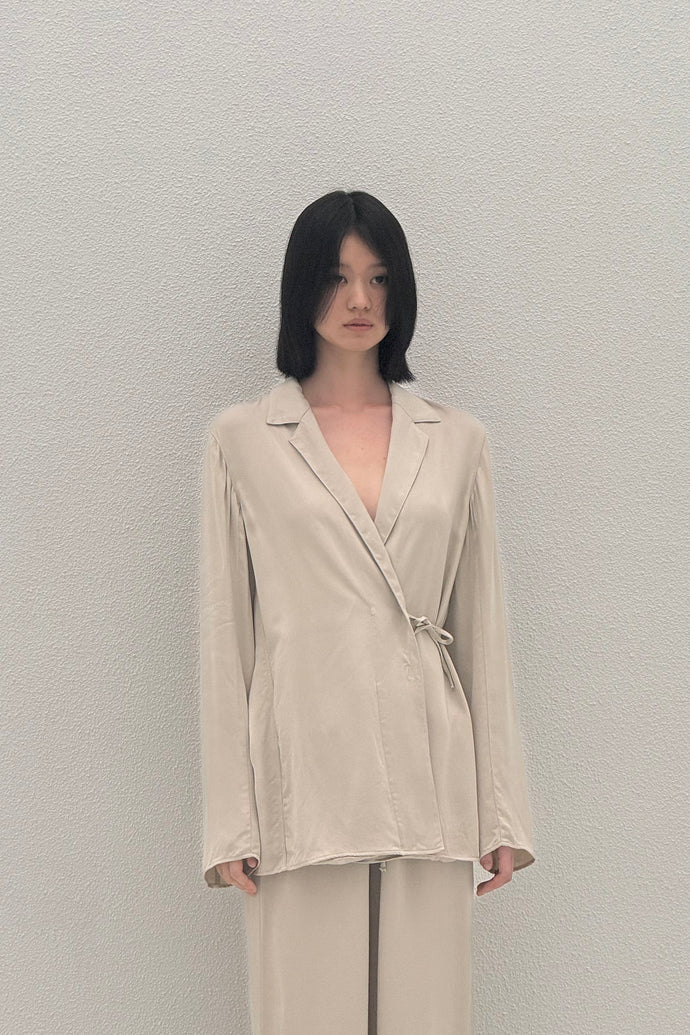 The Sea Blue Chalcedony Jacket Beige