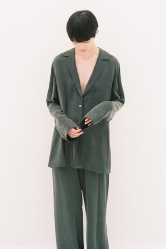 The Sea Blue Chalcedony Jacket Charcoal