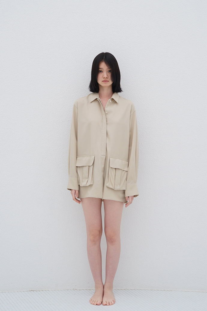 Safari Wool Shirt Beige