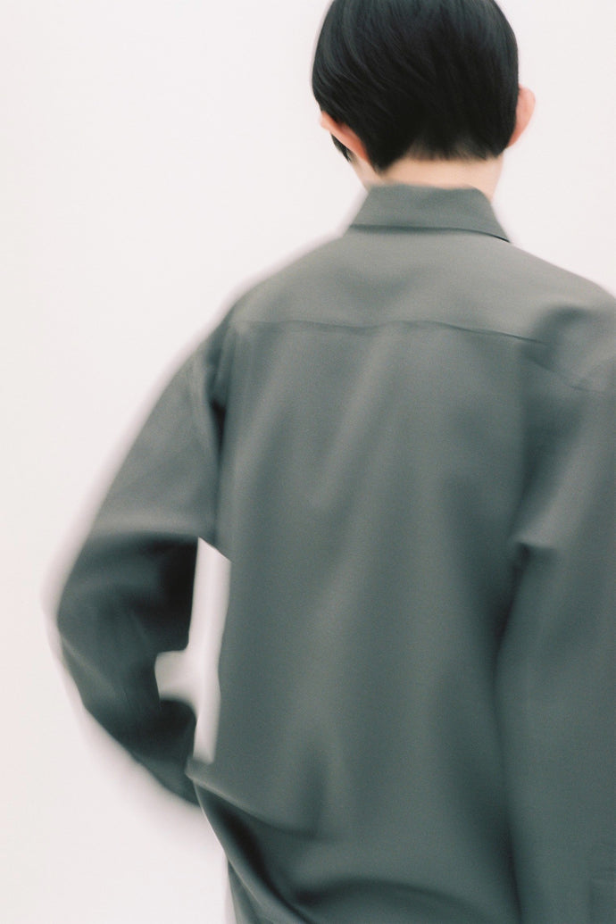 Safari Wool Shirt Charcoal