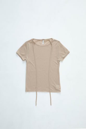 Choker T-shirts Beige