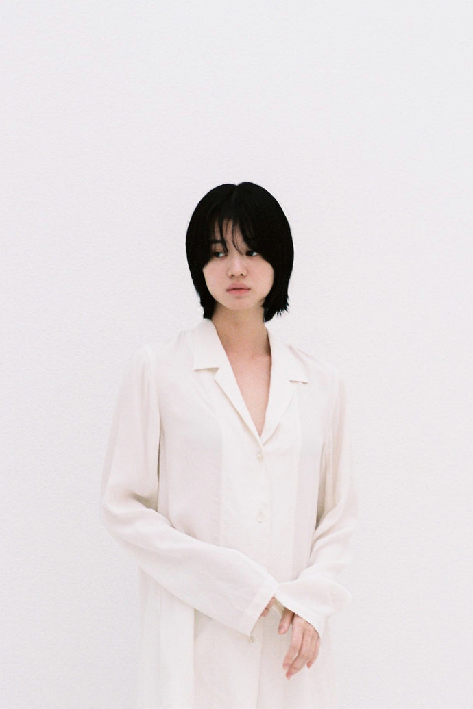 The Sea Blue Chalcedony Jacket Ivory