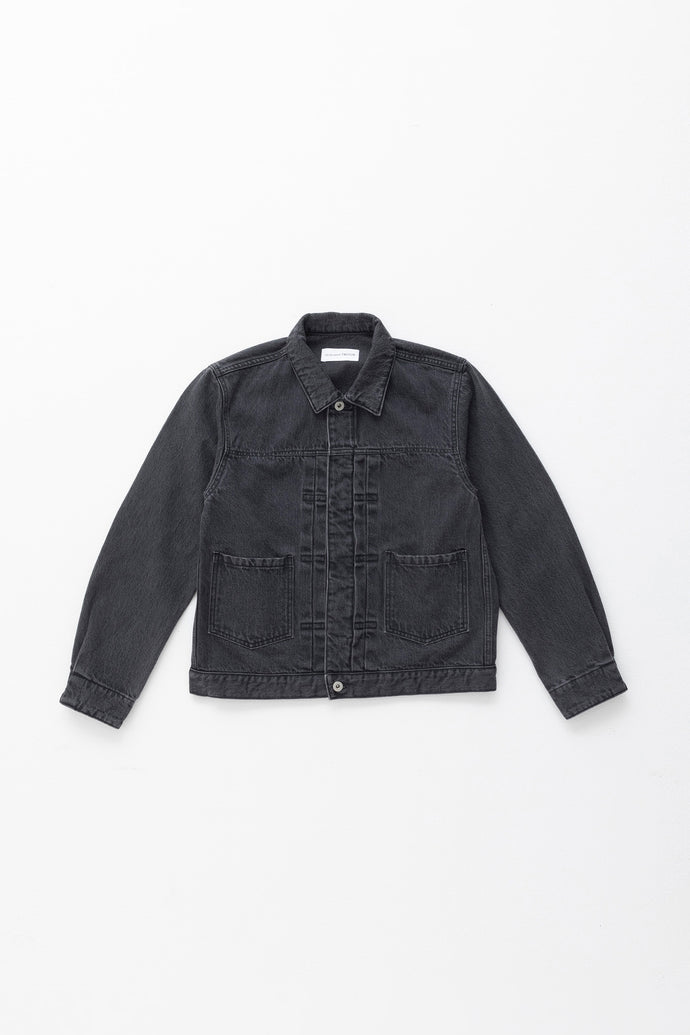 The Emerald Denim Jacket Unisex Solid Black 3year