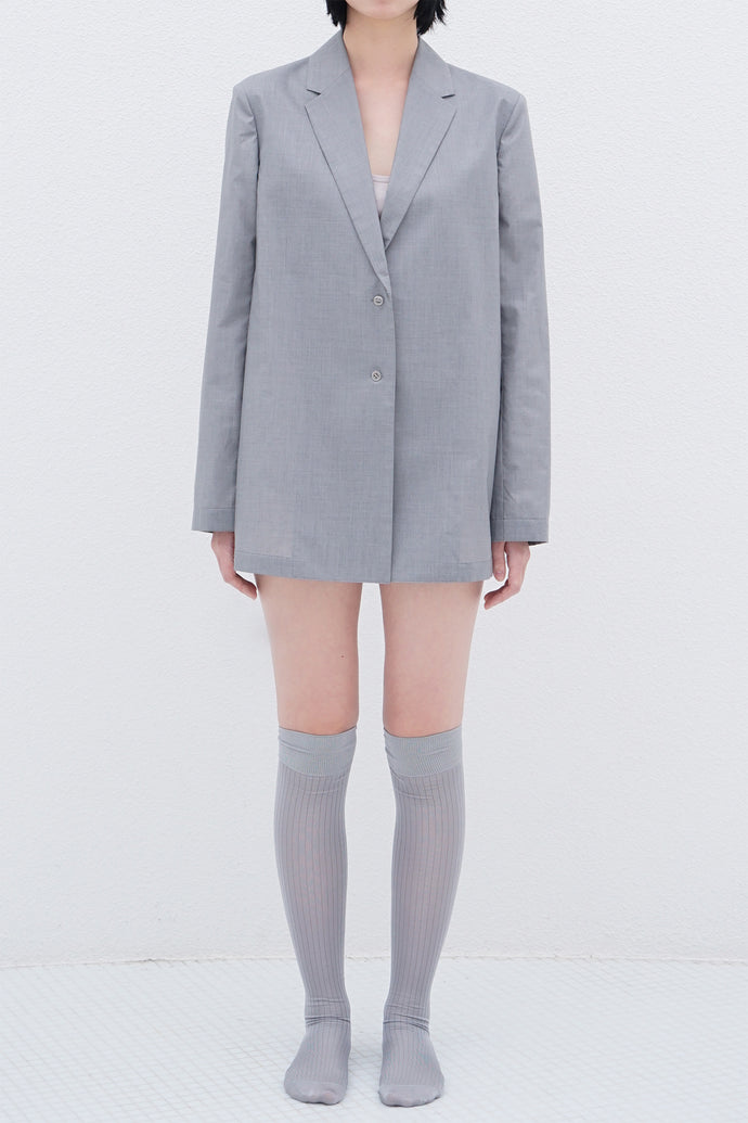 Tailored Shirt Jacket Grey