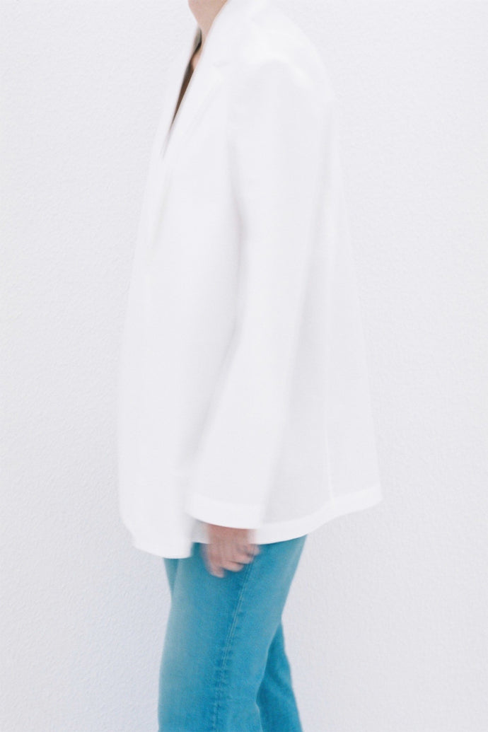 Tailored Shirt Jacket White