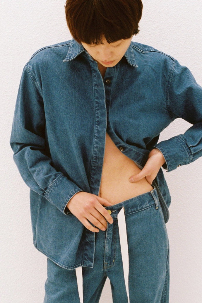 The Opal Denim Over Shirt	Solid 3year