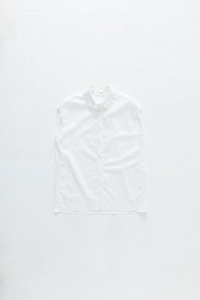 Cap-Sleeve Shirt White