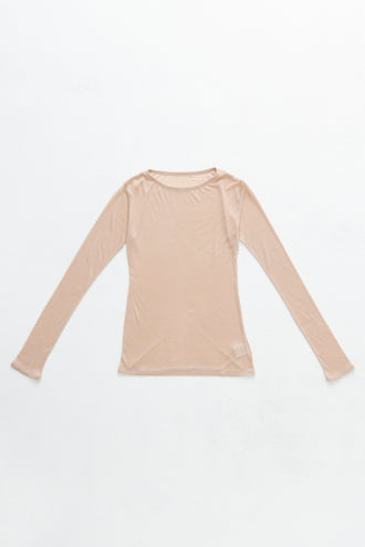 Crew Neck Top Cashmere-Blended Pink
