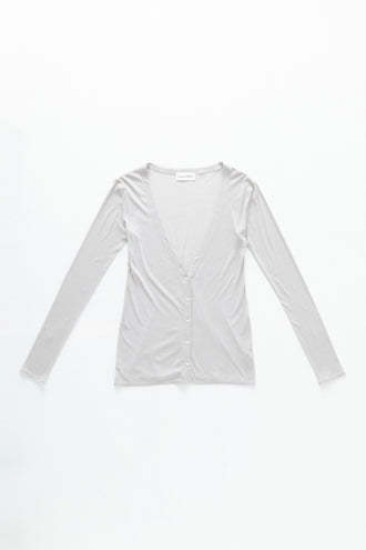 V-Neck Cardigan Greige