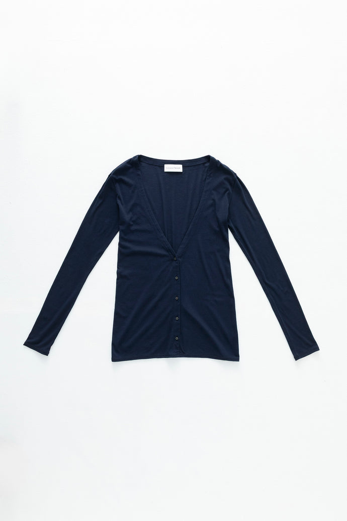 V-Neck Cardigan Navy